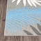World Rug Gallery Palm Frond Indoor/Outdoor Runner Rug 2'x7' Blue Runner Rug 5550BLUE2X7 - alternate 5